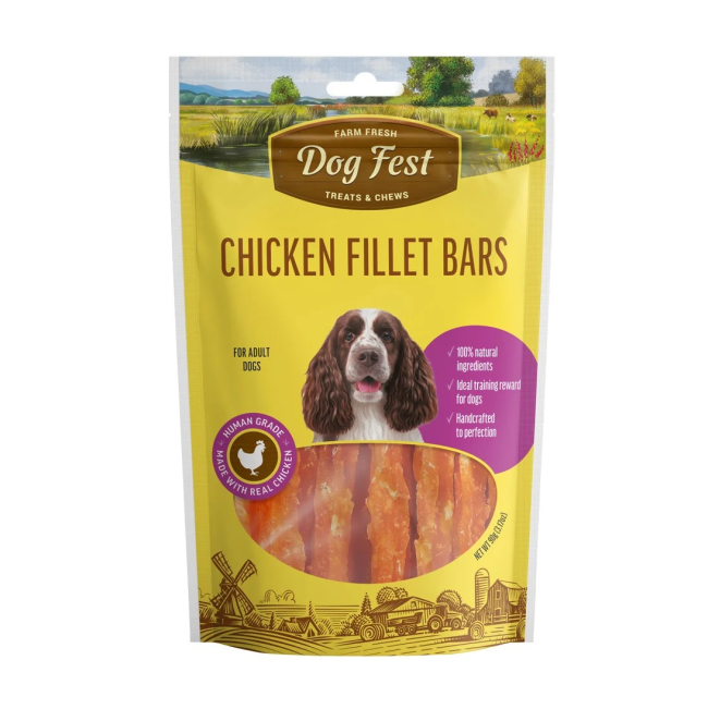 Dog Fest Chicken Fillet Bars Dog Chew Treat