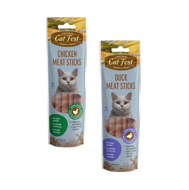 Cat Fest Meat Sticks Cat Chew Treats