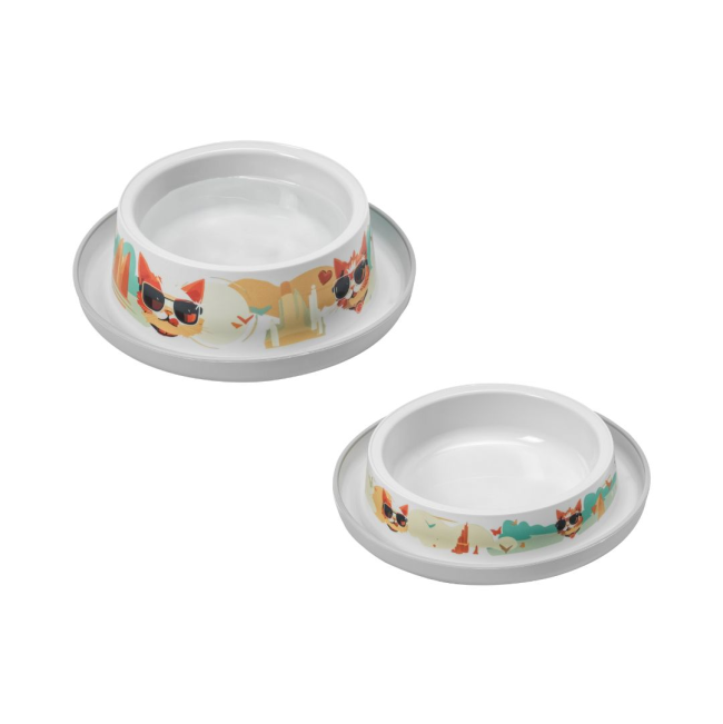 Trendy Dinner Indy & Louise Dog and Cat Bowl