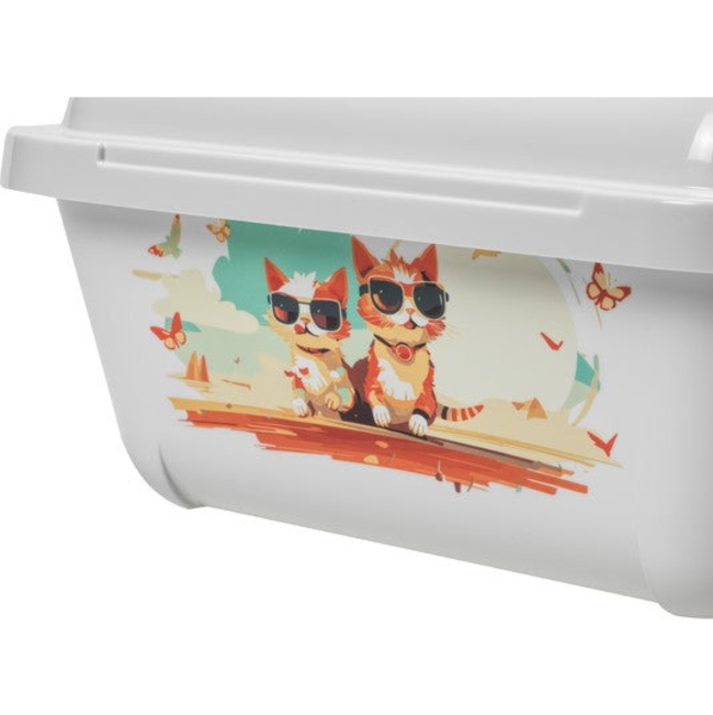 close up of front of tray