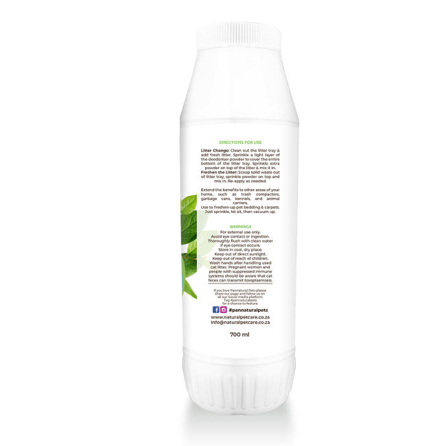 back of pack with ingredients, composition, feeding guide etc