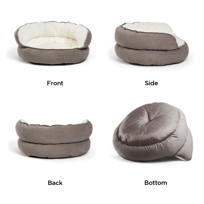 different angles and views of bed