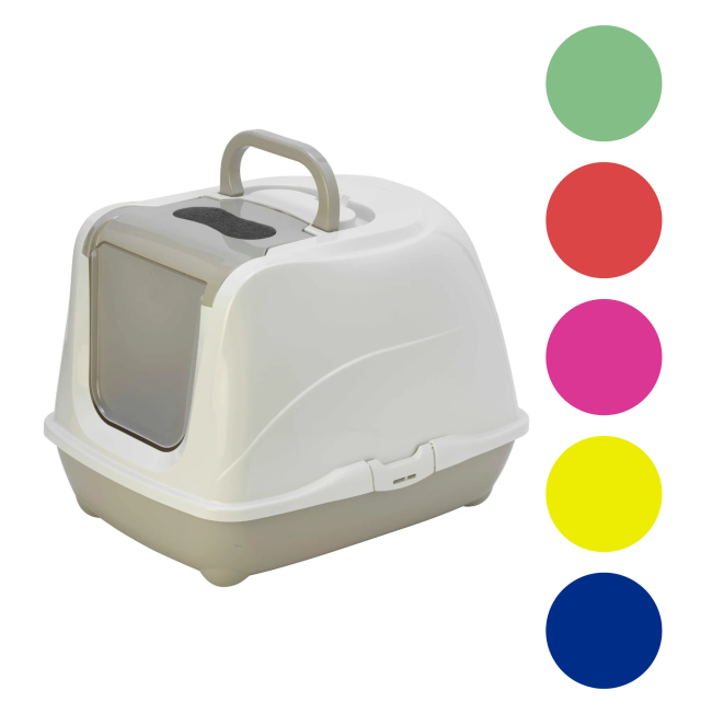four different images of the different coloured toilets