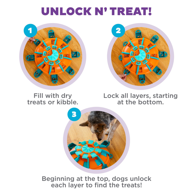 Nina Ottosson Tower of Treats Dog Puzzle Toy How To Use