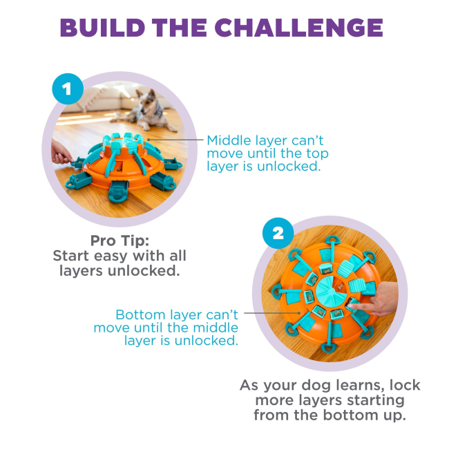 Nina Ottosson Tower of Treats Dog Puzzle Toy Challenge
