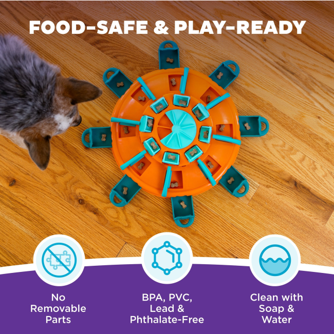 Nina Ottosson Tower of Treats Dog Puzzle Toy Safety