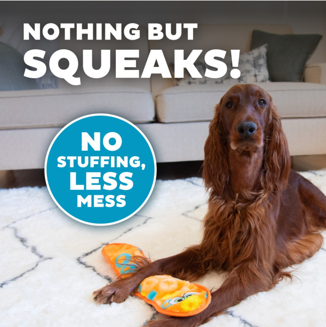 Durablez Sssupreme Snake Squeaky Dog Toy Stuffing-Free