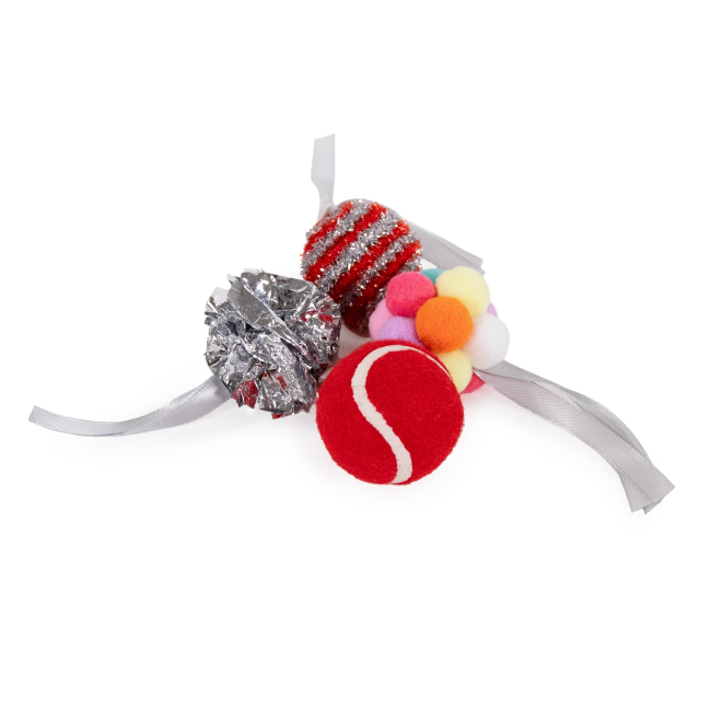 Festive Ball Gift Box for Cats - 8 Piece