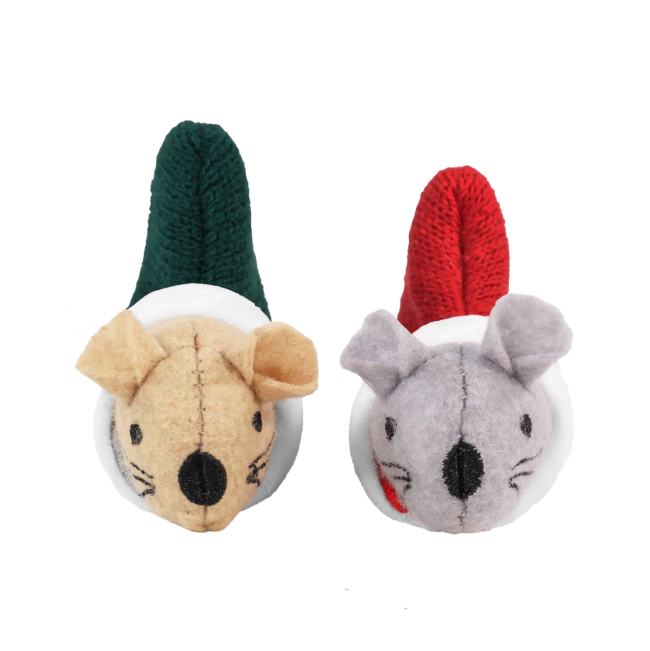 Martha & Mayor Mice Duo Xmas Cat Plush Toy