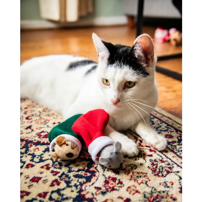Martha & Mayor Mice Duo Xmas Cat Plush Toy