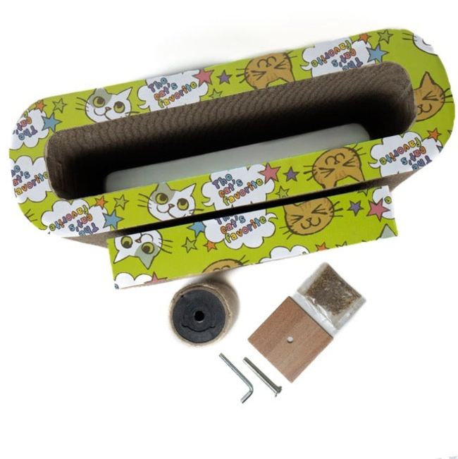 Marltons 2-in-1 Corrugated Scratching Board with Catnip