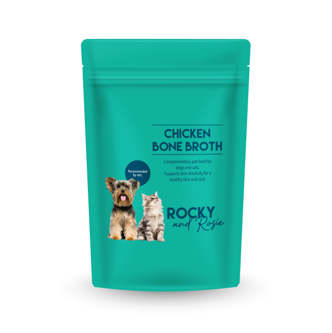 Rocky & Rosie Chicken Bone Broth Powder for Dogs & Cats