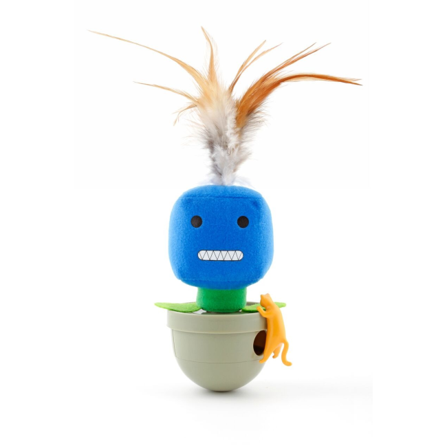 Selection of colourful cat treat tumbler toys
