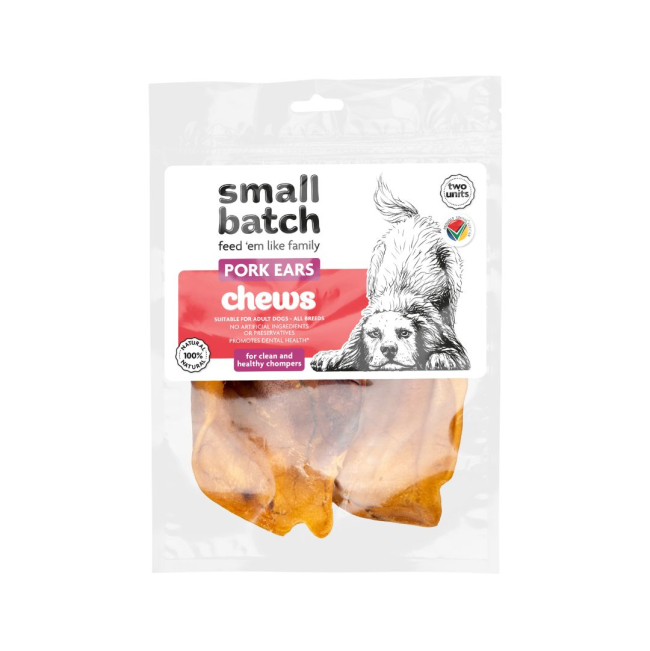 Small Batch Pork Ears Dog Chew Treat