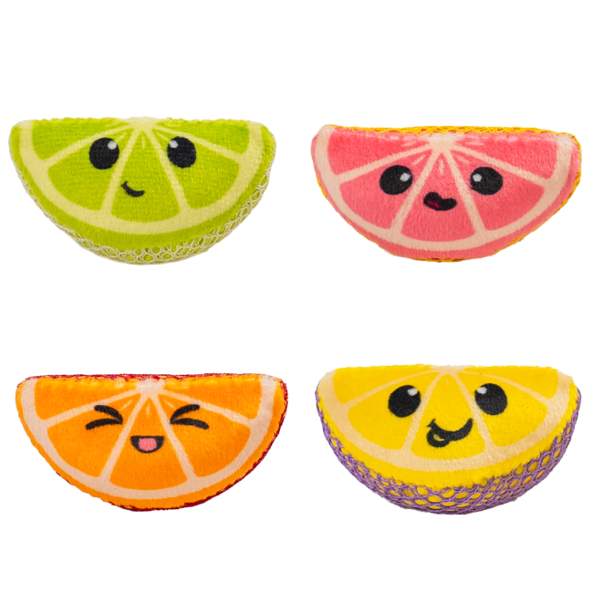Dental Fruit Wedge Toys for Cats