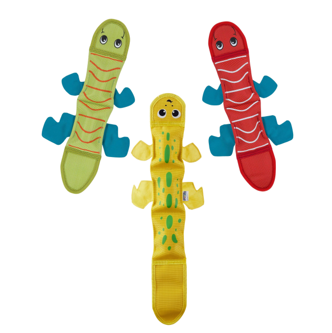 Lizard Fire Biterz Squeak & Chew Dog Toys