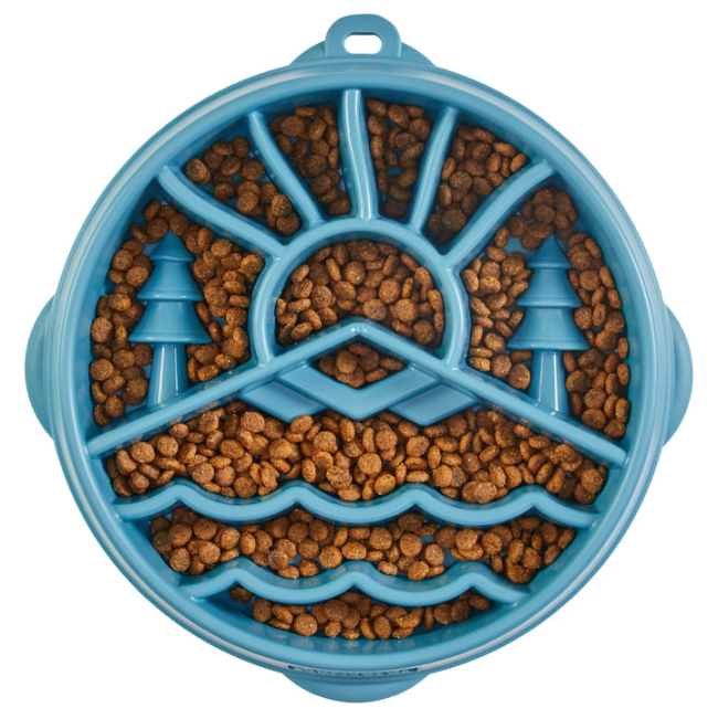 Fun Feeder Blue Mountain Slow Feed Dog Bowls