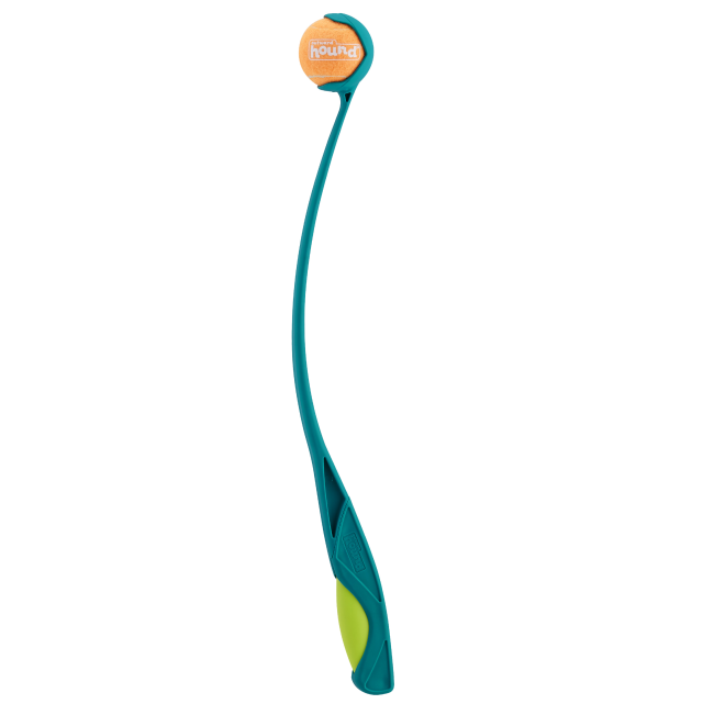 Launch-A-Ball Squeak Handle Dog Toy