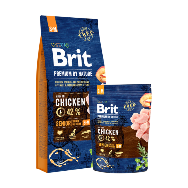 bags of Brit Senior S + M variants available