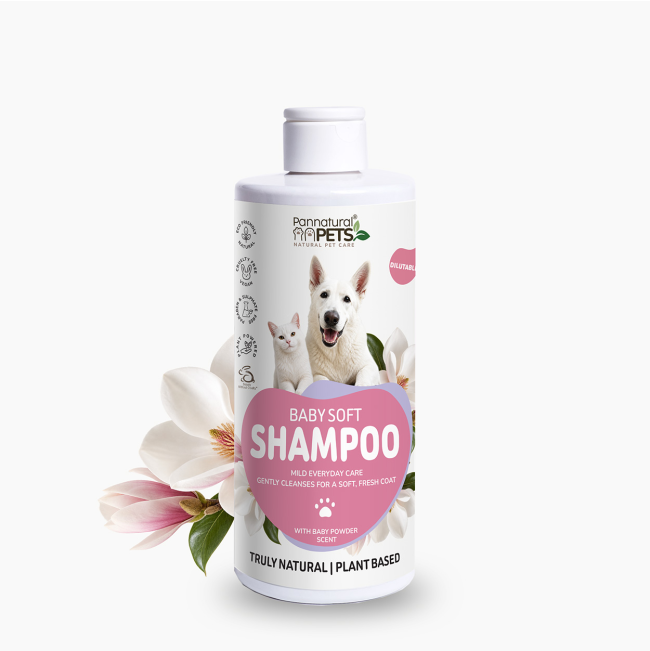 Pannatural Pets Baby Soft Shampoo for Cats & Dogs
