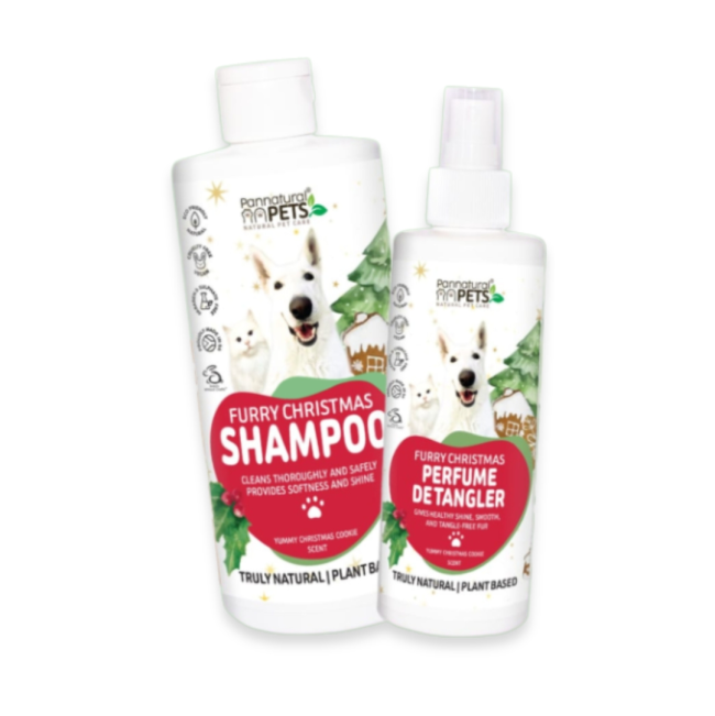 Pannatural Pets Furry Christmas Shampoo & Spray for Pets