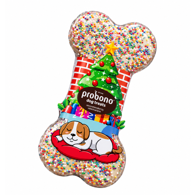 Probono Jumbo Sprinkle Iced Bone Festive Treat for Dogs