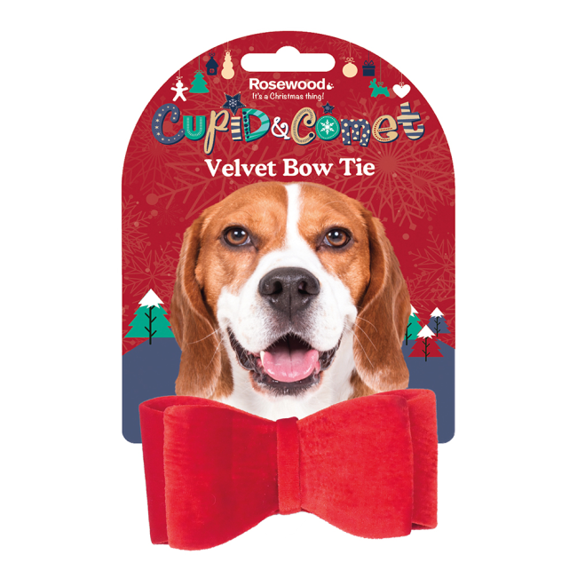 Buy Luxury Velvet Christmas Dog Bow Tie Online ePETstore