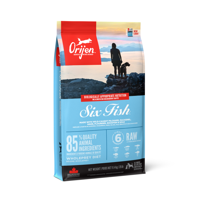Buy Orijen Six Fish Dog Food Online ePETstore
