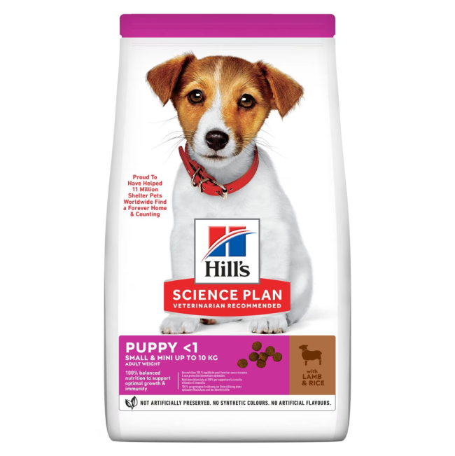 Hill's Puppy Small & Mini Lamb & Rice - Premium Nutrition for Small ...