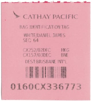 Cathay Bag Tag