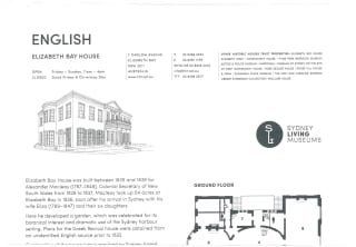 Elizabeth Bay House Map