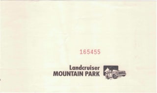 Landcruiser Mountain Park