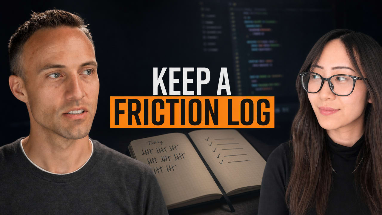 Keep a friction log and read a sales book - product ownership with Joyce Er YouTube thumbnail