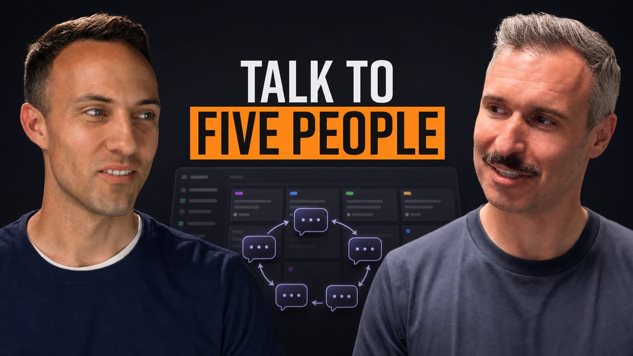 Get five people talking about your product - iterative feedback with Ben Vinegar YouTube thumbnail
