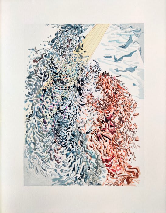 Salvador Dali - The Paradise, Canto 11 - Opposition, 1960