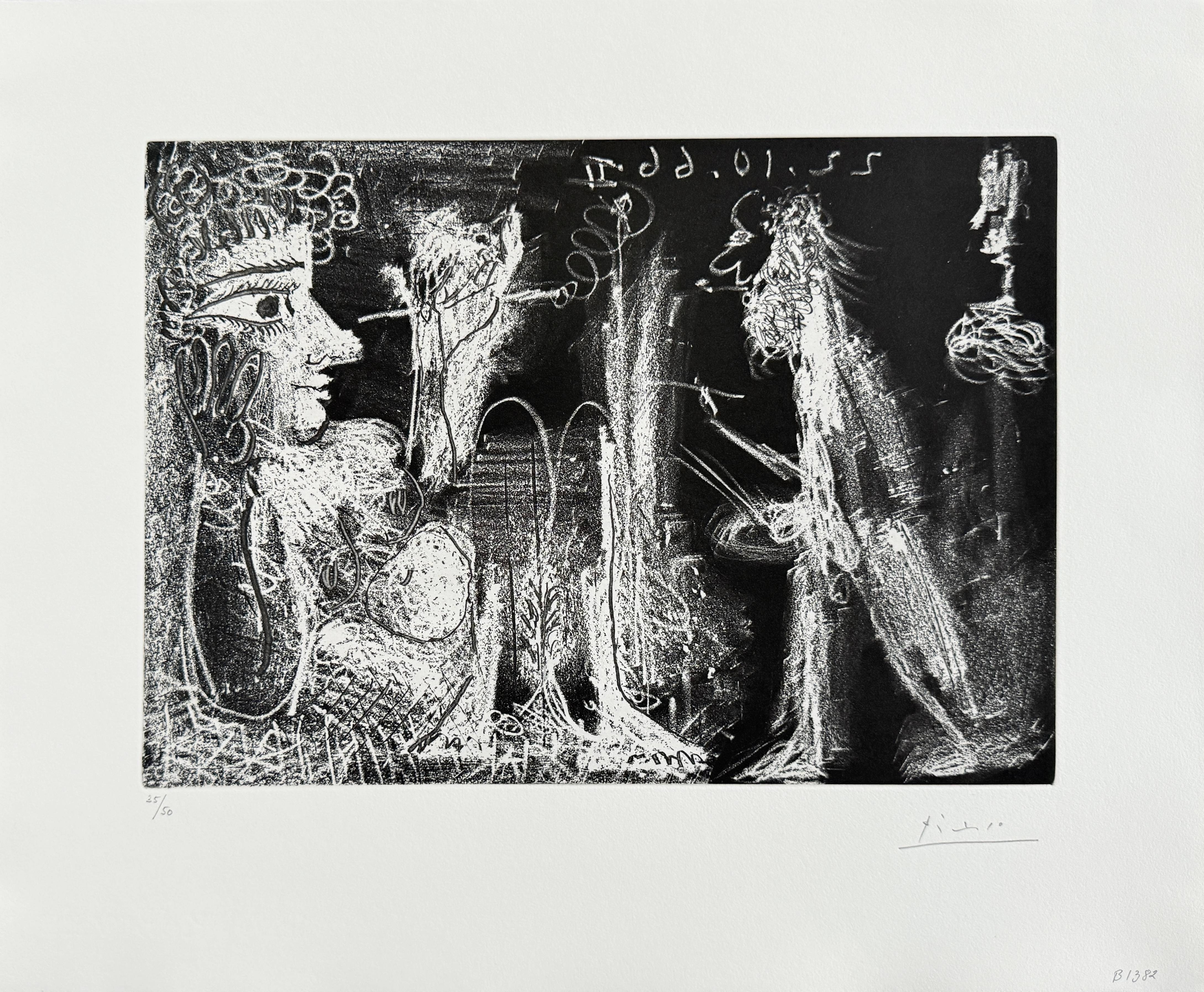 Pablo Picasso - Peintre et modèle au fume-cigarette, 1968 6 Pablo Picasso - Peintre et modèle au fume-cigarette, 1968 - Image 6