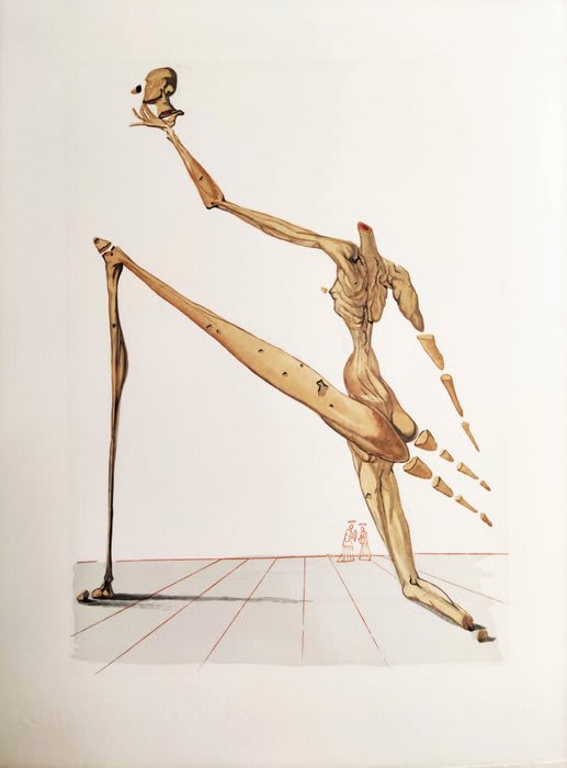 Salvador Dali - The Inferno, Canto 28 - Bertan de Horn, 1960