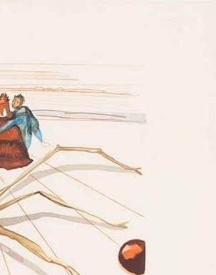 Salvador Dali - The Purgatory, Canto 17 - Leaving the Terrace of Anger, 1960 - Image 3