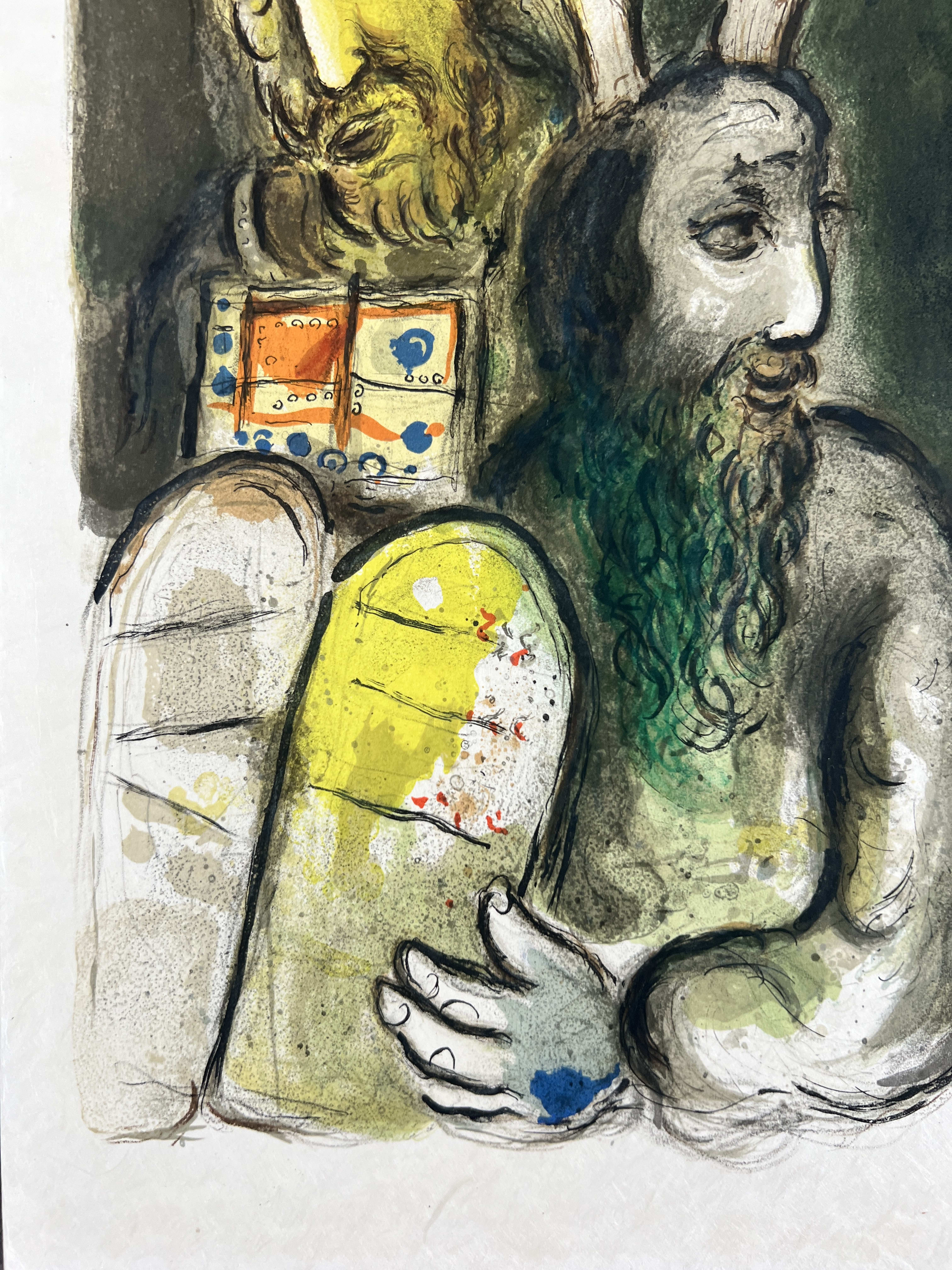 Marc Chagall - Moreover they made garments of ministration to minister in the Sanctuarie; they made also the holy garments for Aaron, as the Lorde had commanded Moses, 1966 - Image 5
