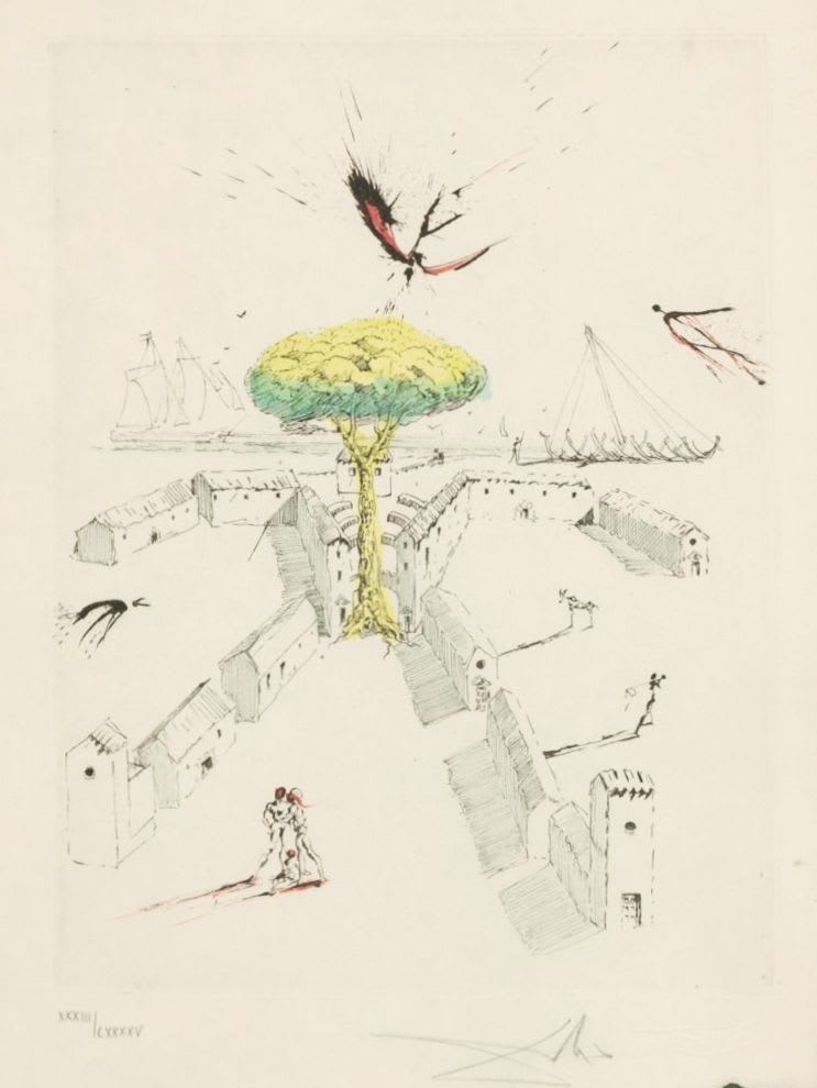 Salvador Dali - La Plage de Sete