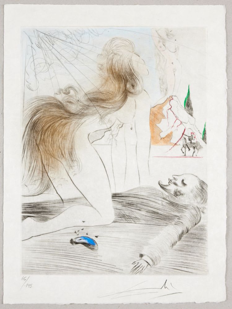 Salvador Dali - Femme à genoux, Kneeling Woman