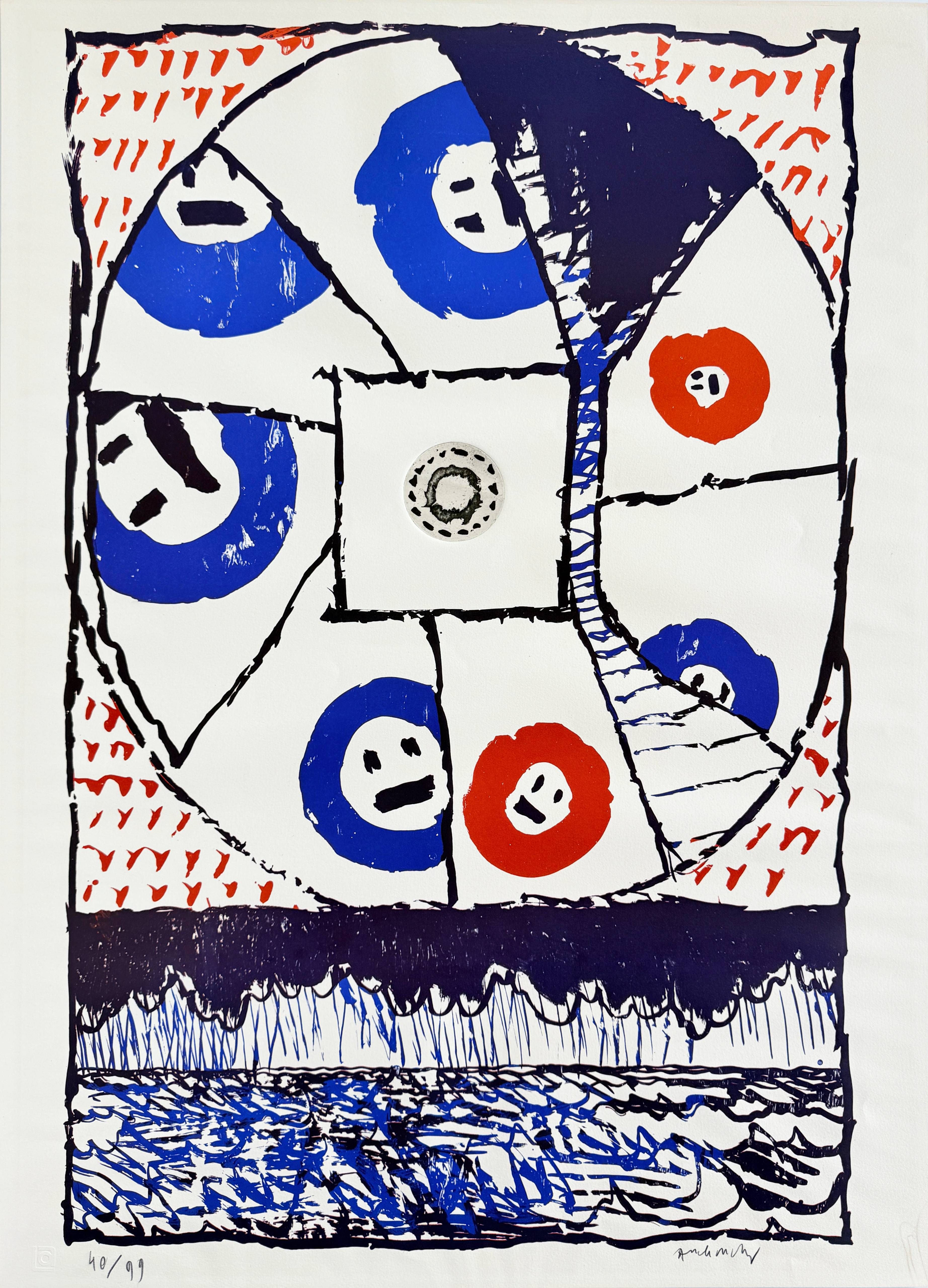 Pierre Alechinsky - Fenêtres, 1977 1 Pierre Alechinsky - Fenêtres, 1977