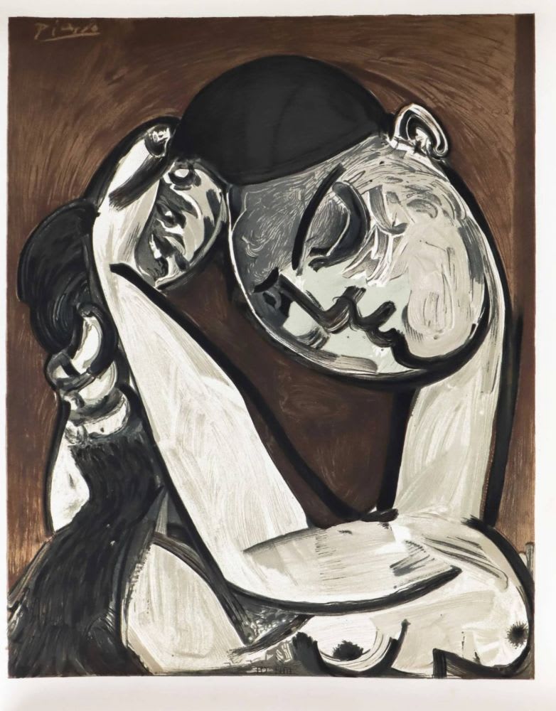 Pablo Picasso - Femme se coiffant, 1975