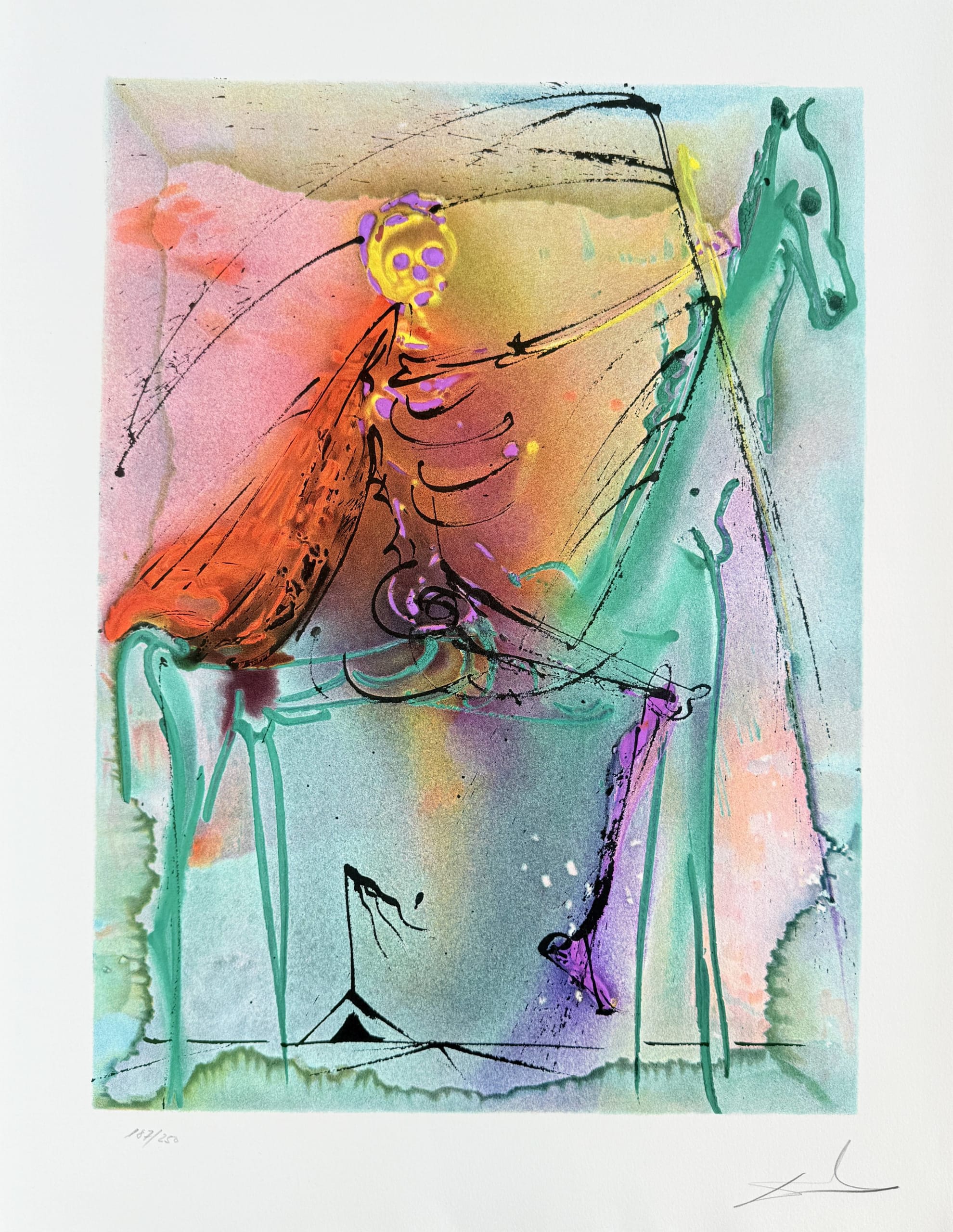 Salvador Dali - Le chavelier de la mort, 1970