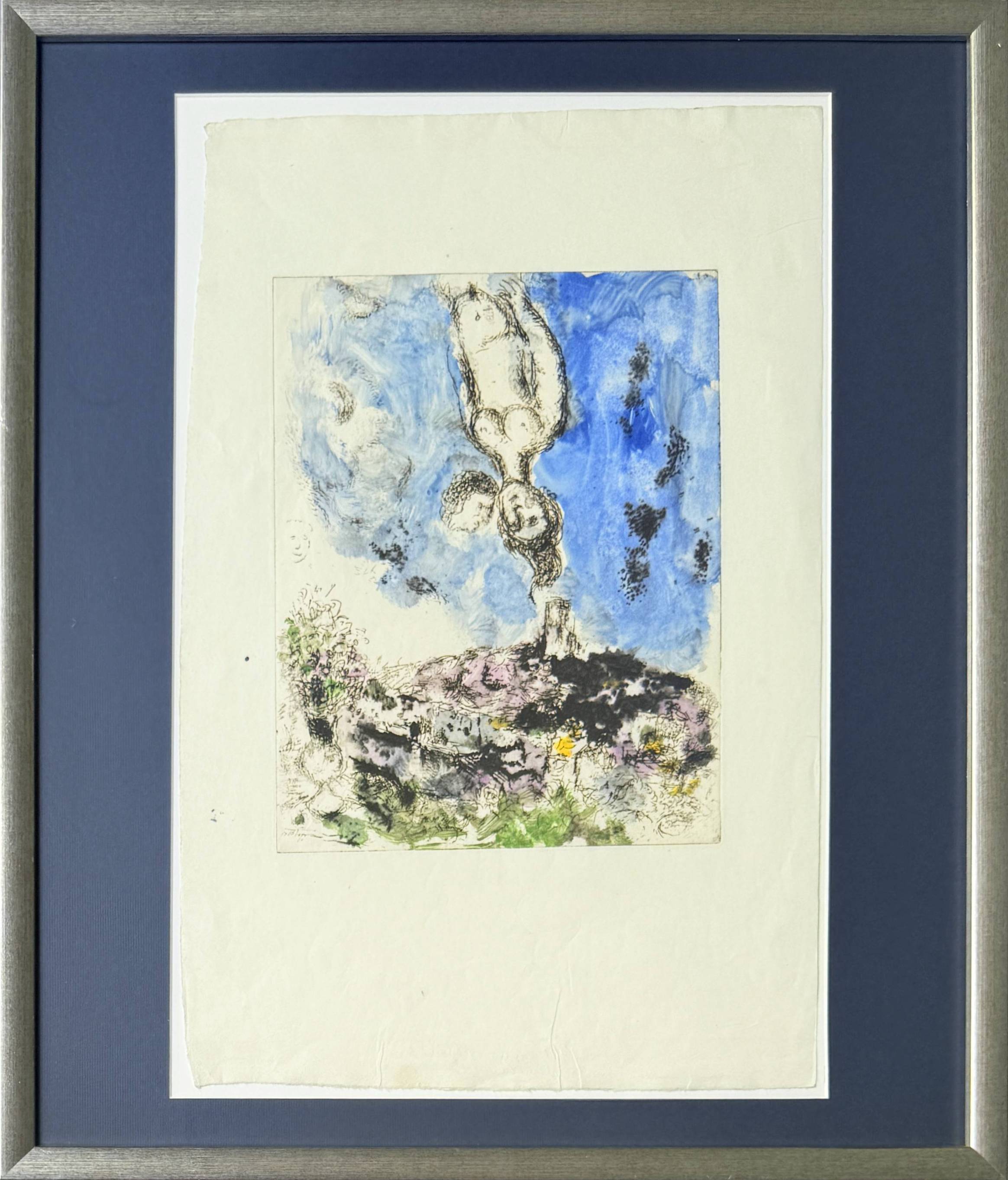 Marc Chagall - La nuit des amoureux à Saint-Paul, 1969