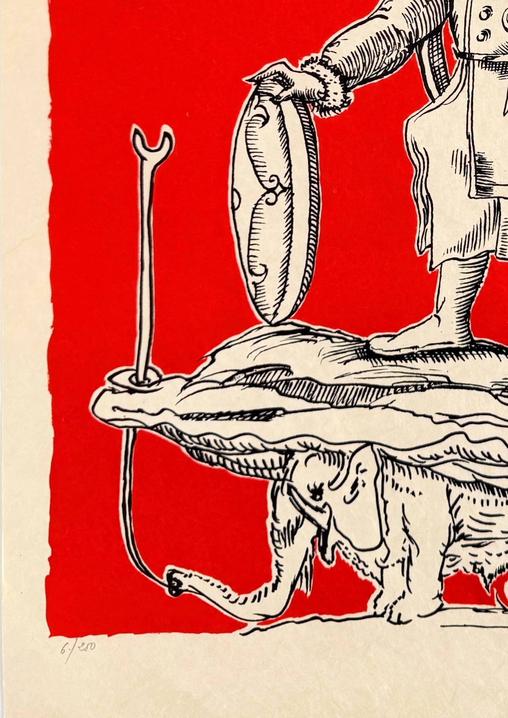 Salvador Dali - Les Songes Drôlatiques de Pantagruel, Planche IV, 1973 - Image 4