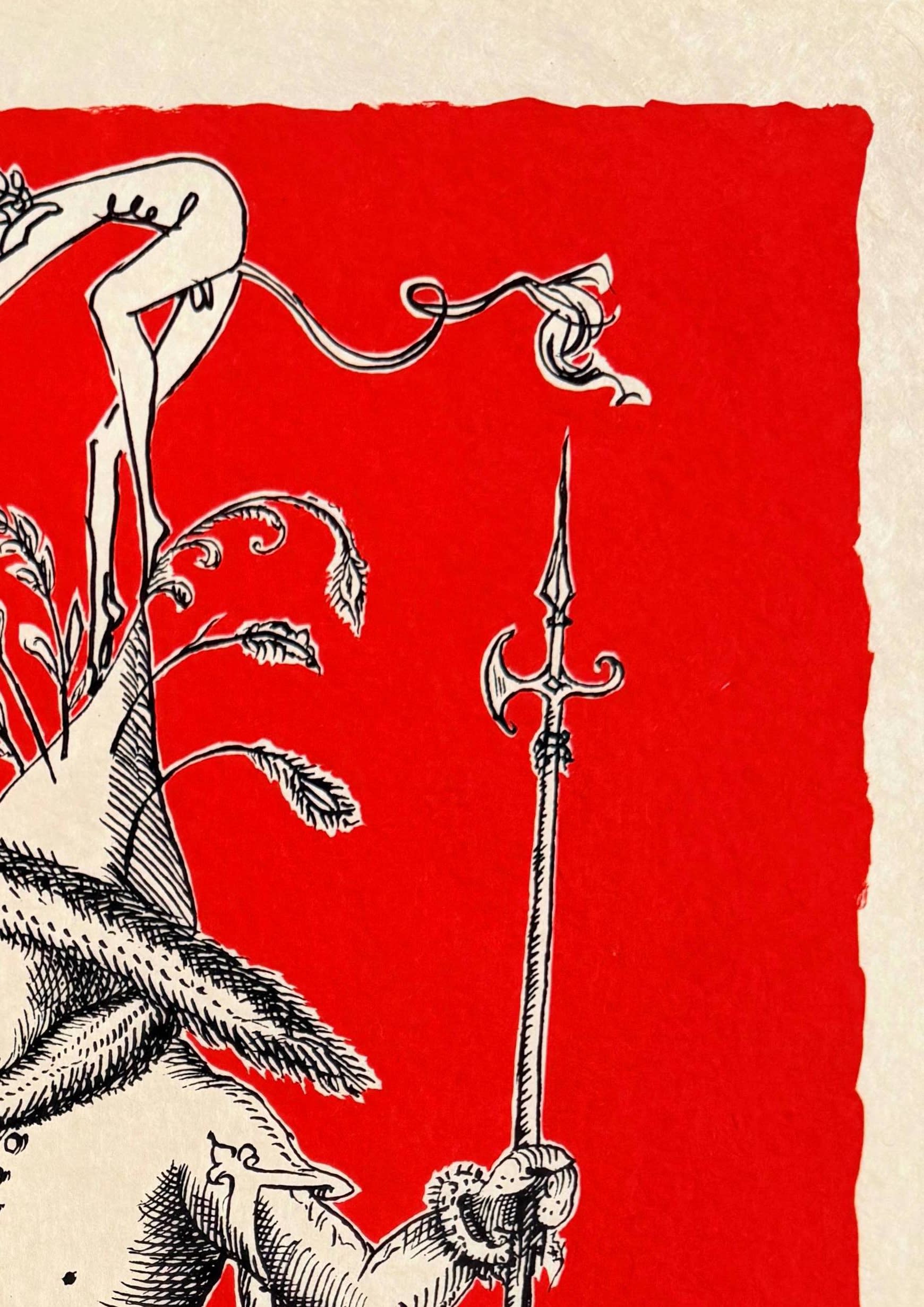 Salvador Dali - Les Songes Drôlatiques de Pantagruel, Planche IV, 1973 - Image 3