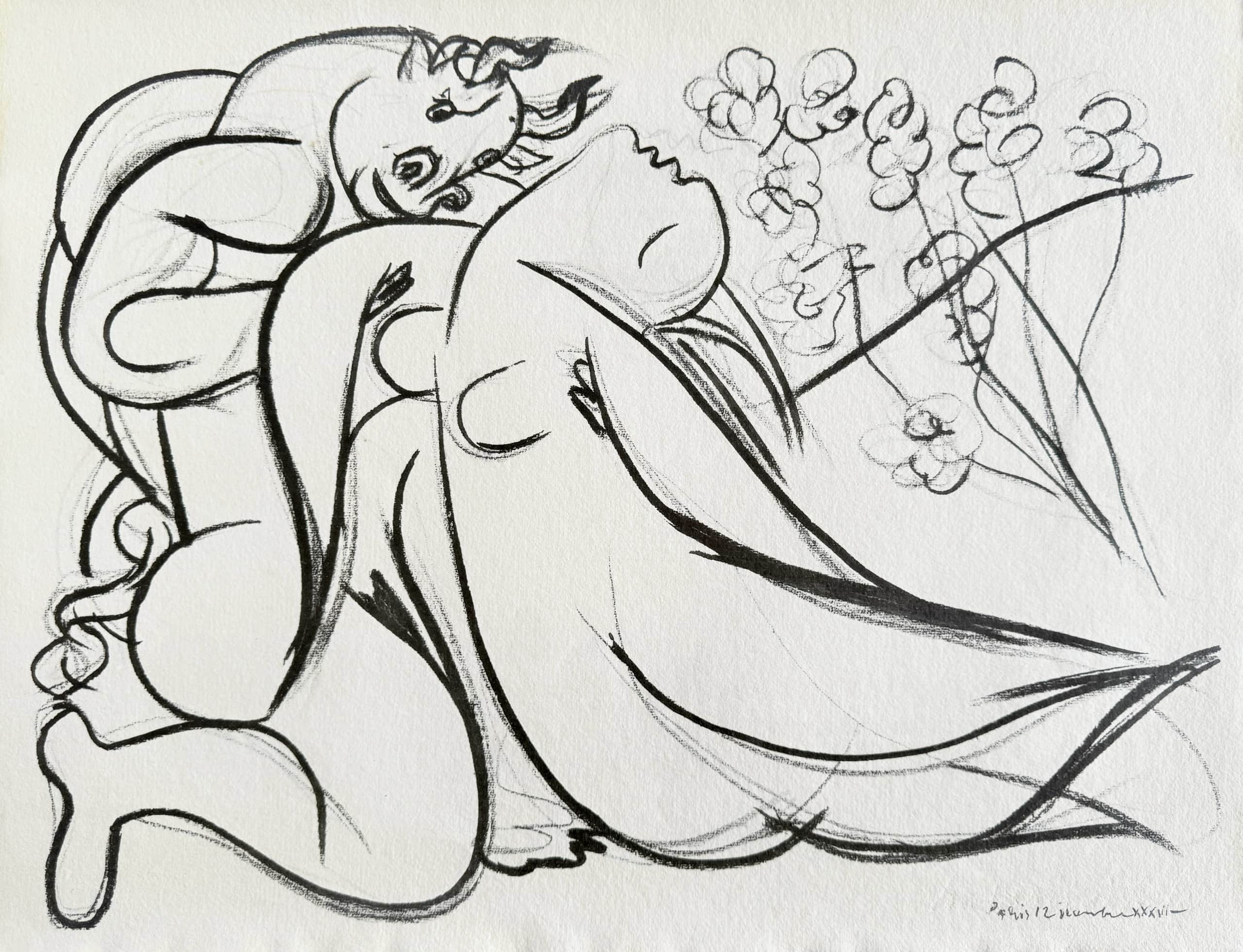 Pablo Picasso - Minoutaure et nue, 1967