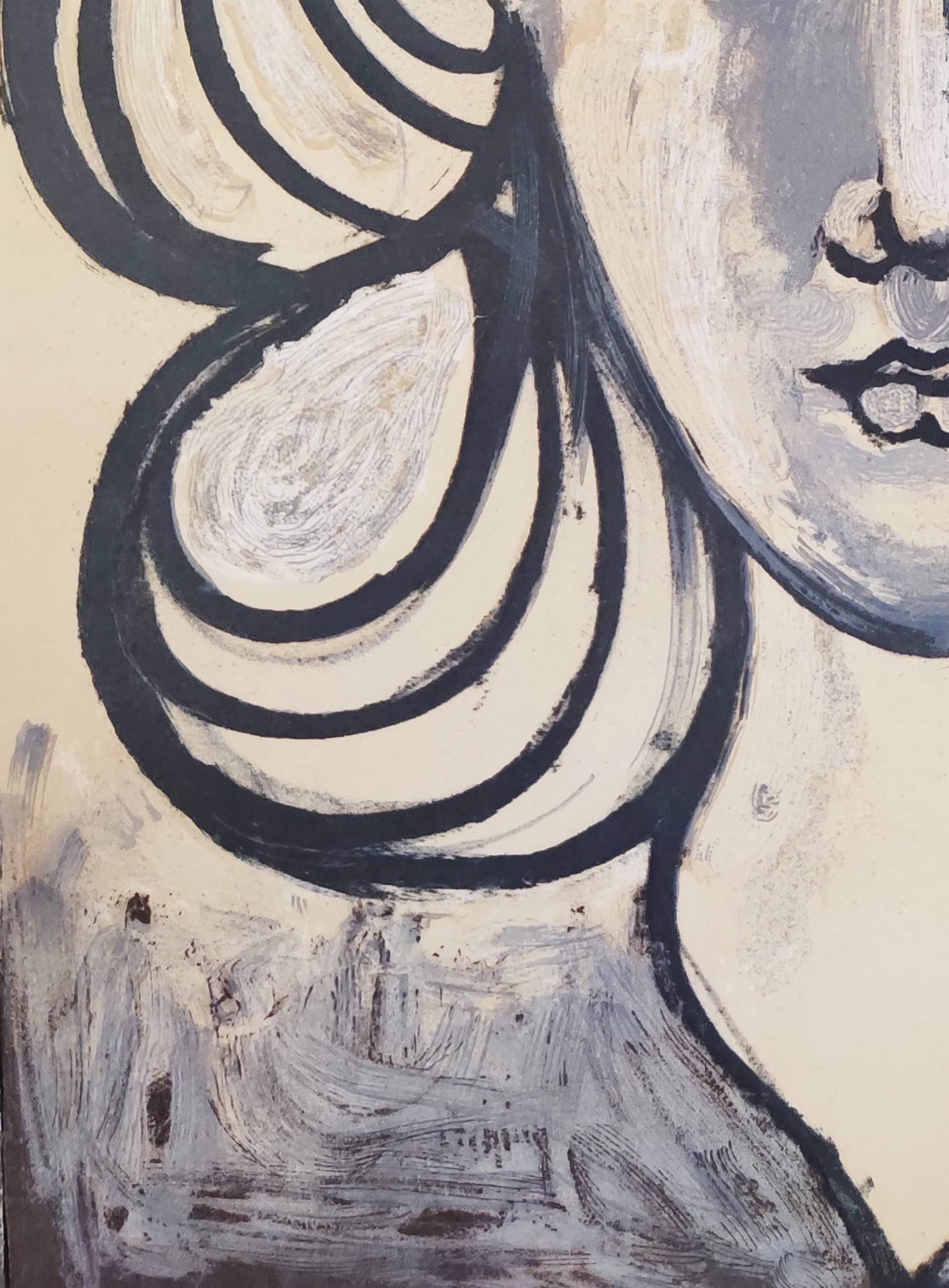 Pablo Picasso - Portrait of Francoise Gilot, 1954 - Image 4