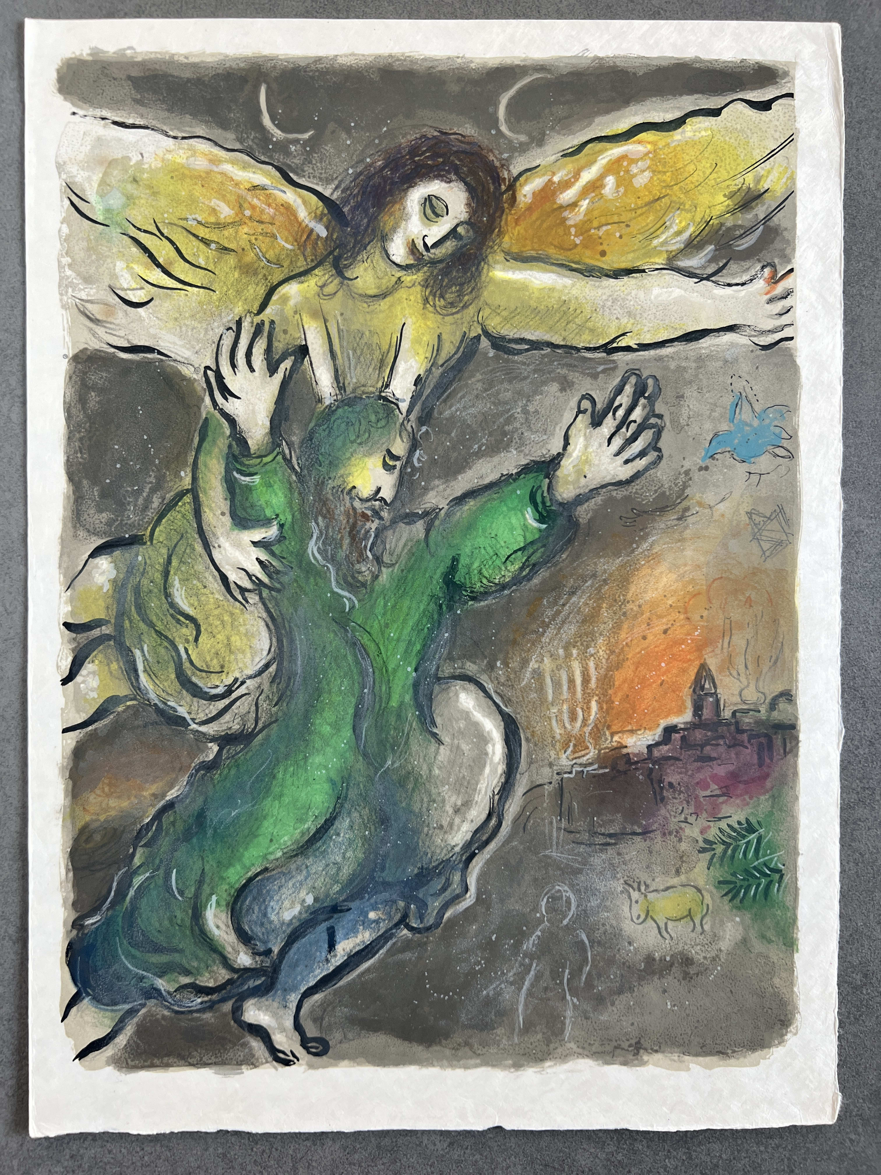 Marc Chagall - And Moses beheld all the worke, and beholde, they had done it as the Lorde had commanded; and Moses blessed them, 1966 - Image 6